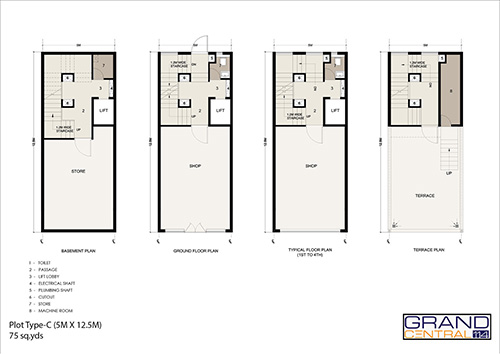 Grand Central 114 Floor Plans